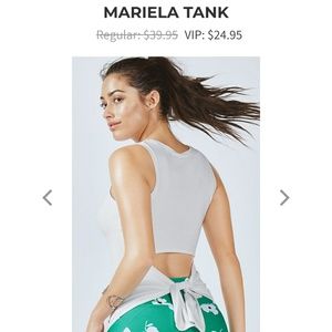 NWT Fabletics tank ties in back